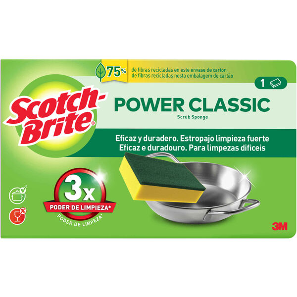Esfregão Esponja Fibra Verde Scotch-Brite