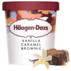 Gelado Baunilha e Brownie de Caramelo H&auml;agen-Dazs
