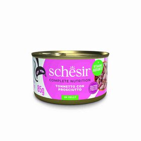Comida H&uacute;mida para Gato Adulto Atum e Presunto em Gelatina Schesir