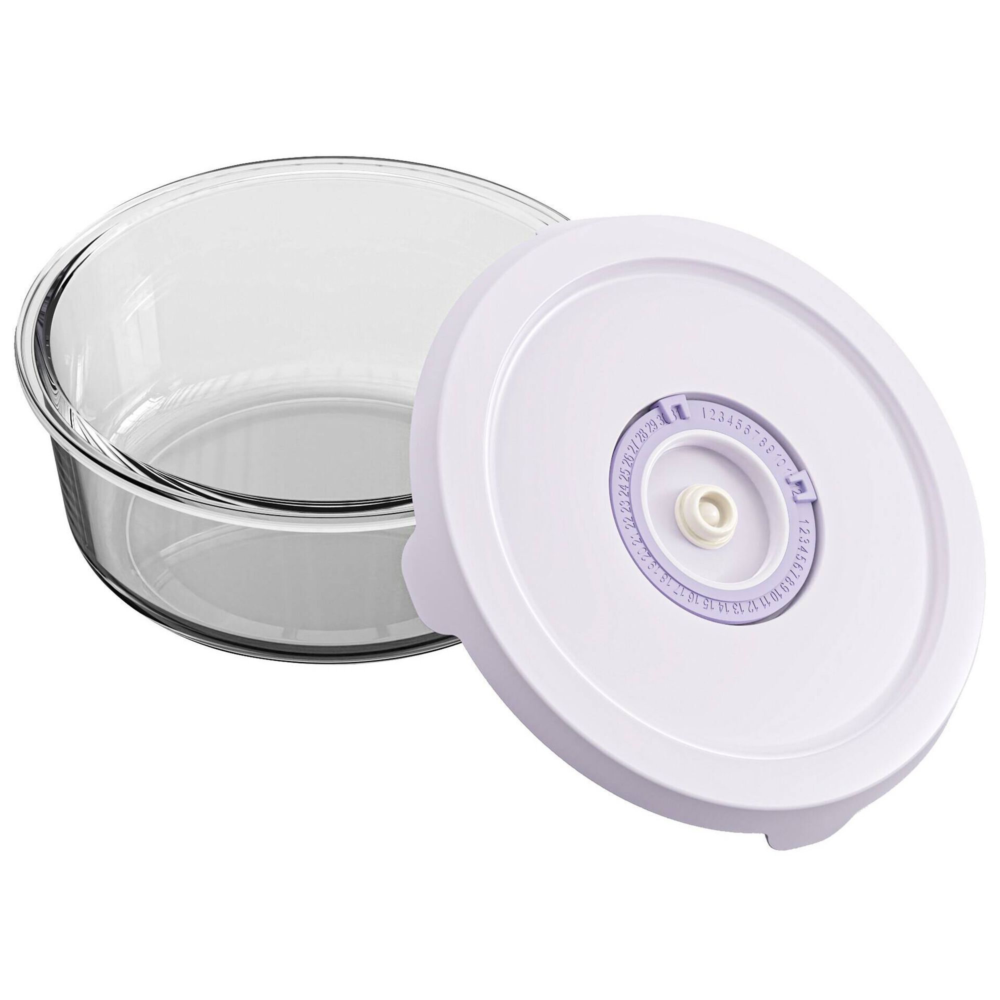 Caixa Vidro Redonda 930ml com Vácuo Caixa Vidro Redonda 930ml com Vácuo