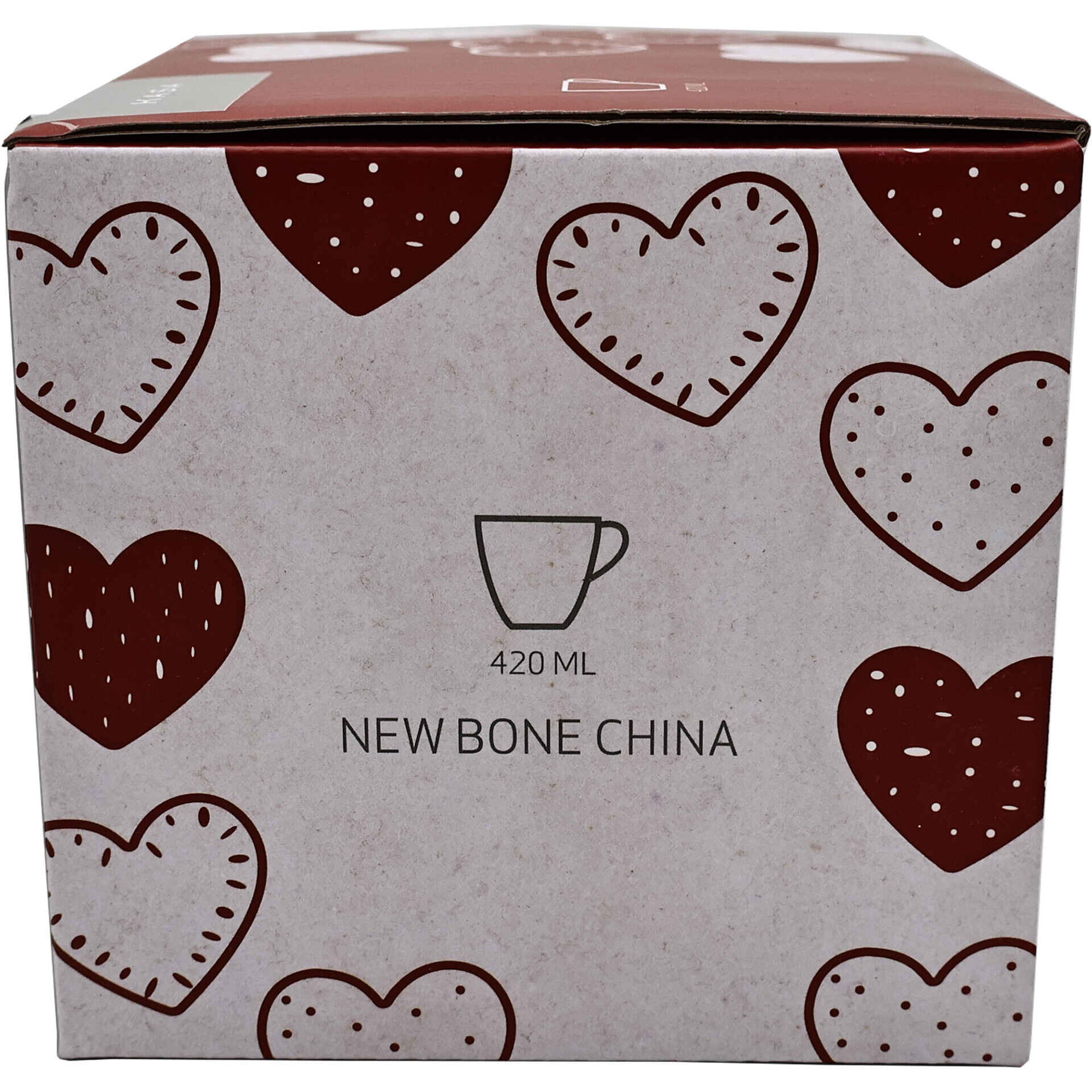 Caneca Cora&ccedil;&otilde;es Branca Kasa