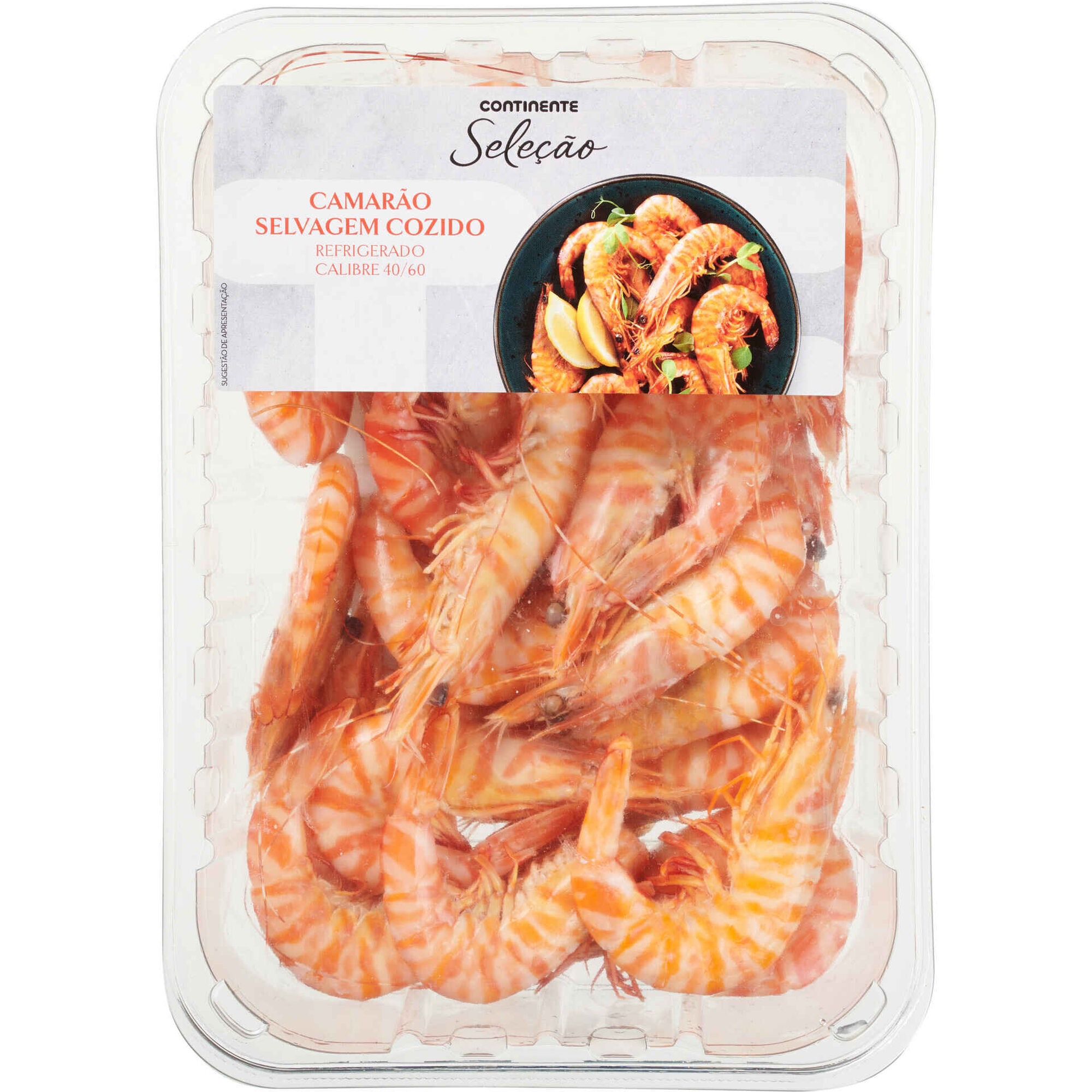 Camarão Selvagem Cozido 40/60 Fresco