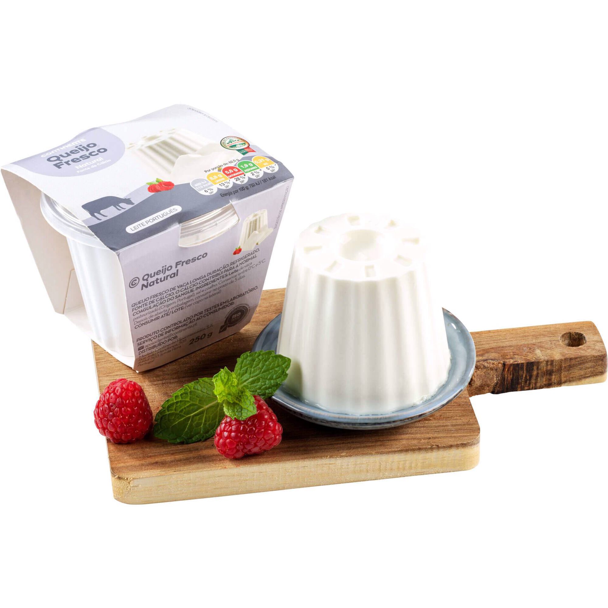 Queijo Fresco Natural Longa Dura&ccedil;&atilde;o Continente