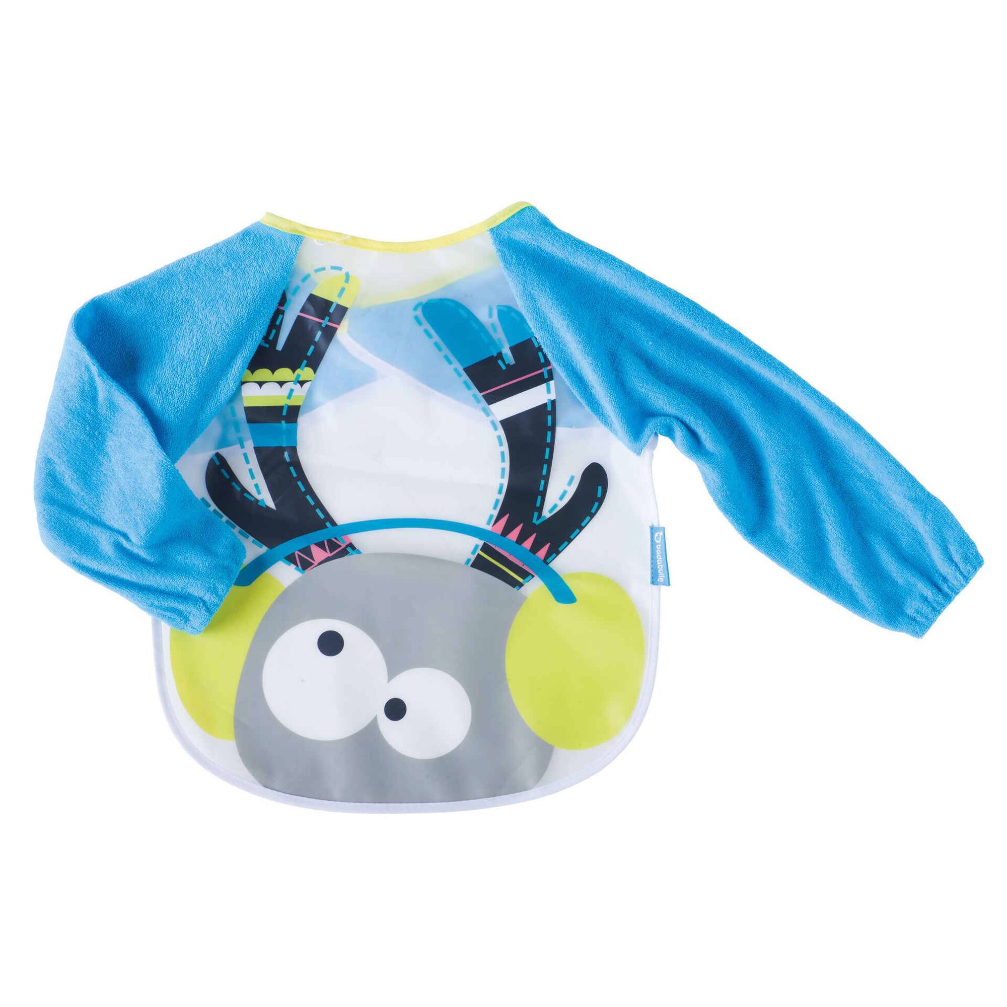 Babete com Mangas Veado Azul Babete com Mangas Veado Azul