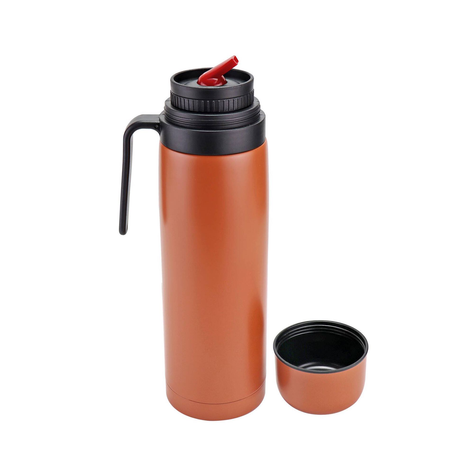 Termo Líquidos Aço Inoxidável 1L Laranja