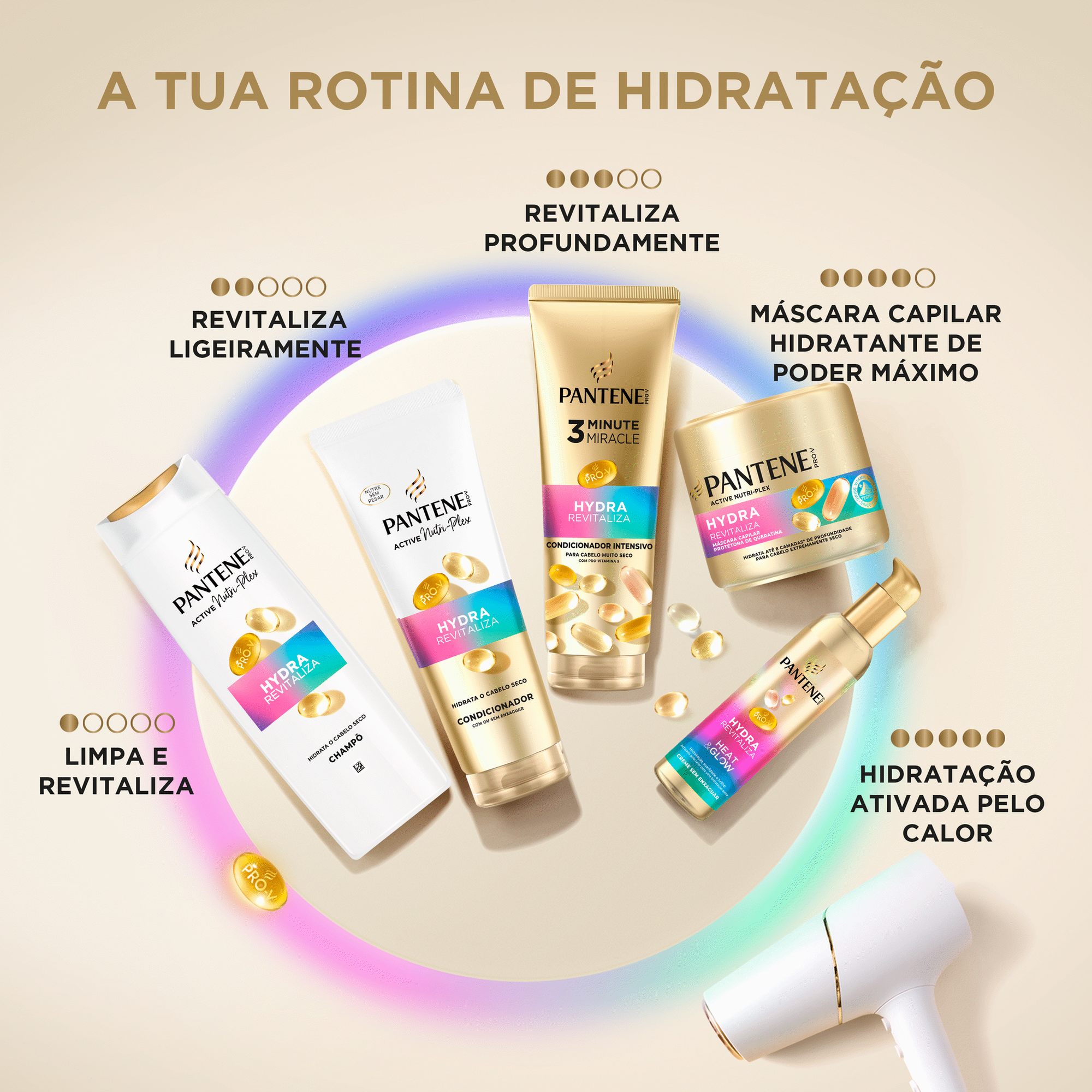 Rotina Cabelo Hydra Revitaliza Pantene