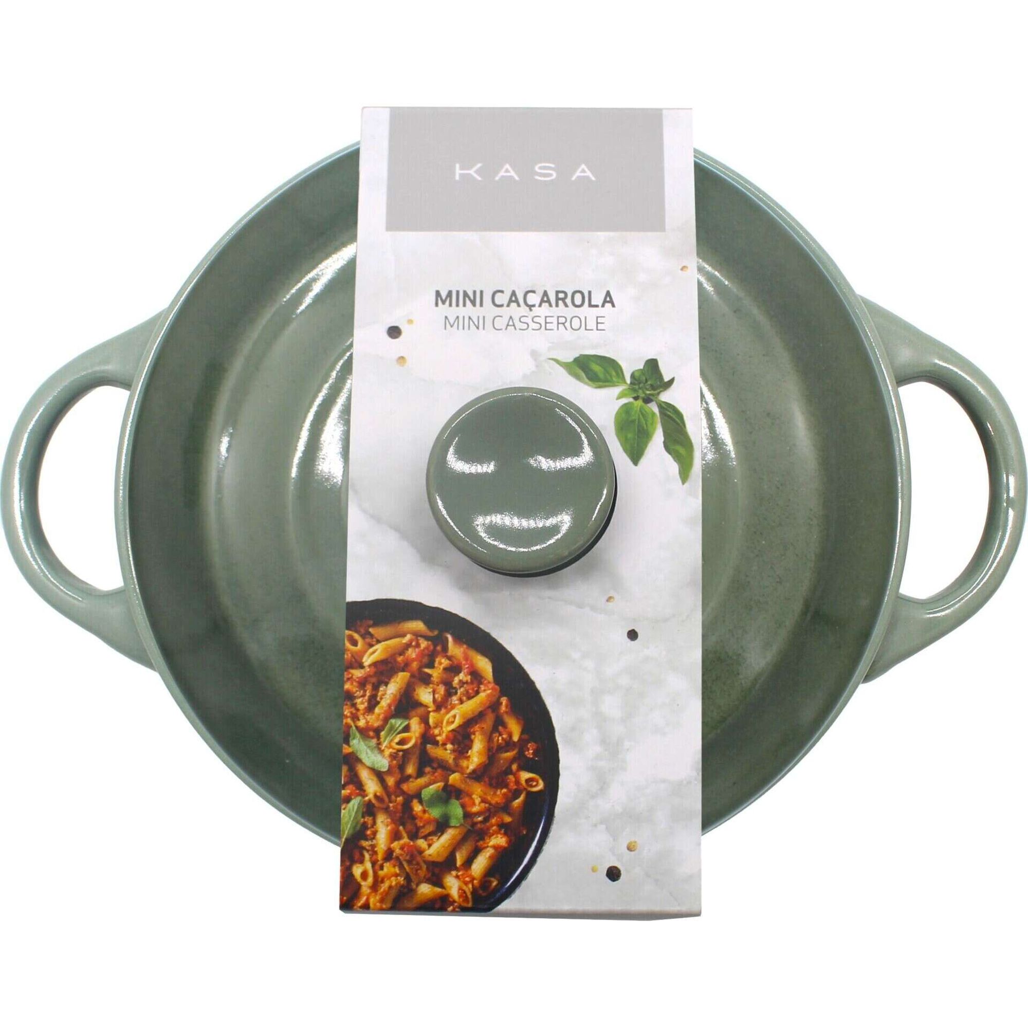 Mini Ca&ccedil;arola para Forno Gr&eacute;s 700ml Verde