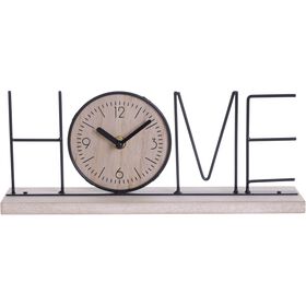 Relógio Decorativo com Base Madeira