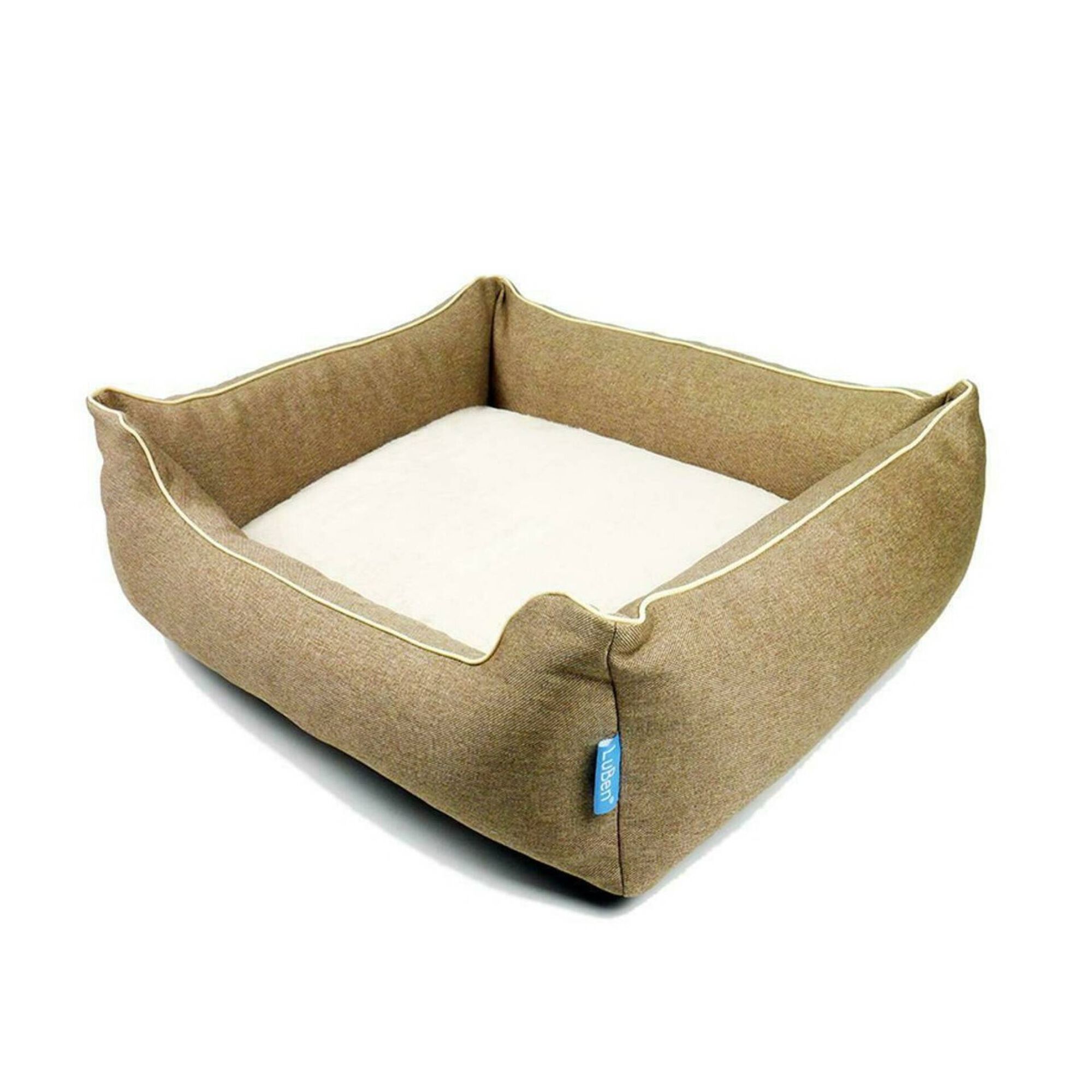 Cama Sofá para Cão Oxford Bege XS Cama Sofá para Cão Oxford Bege XS