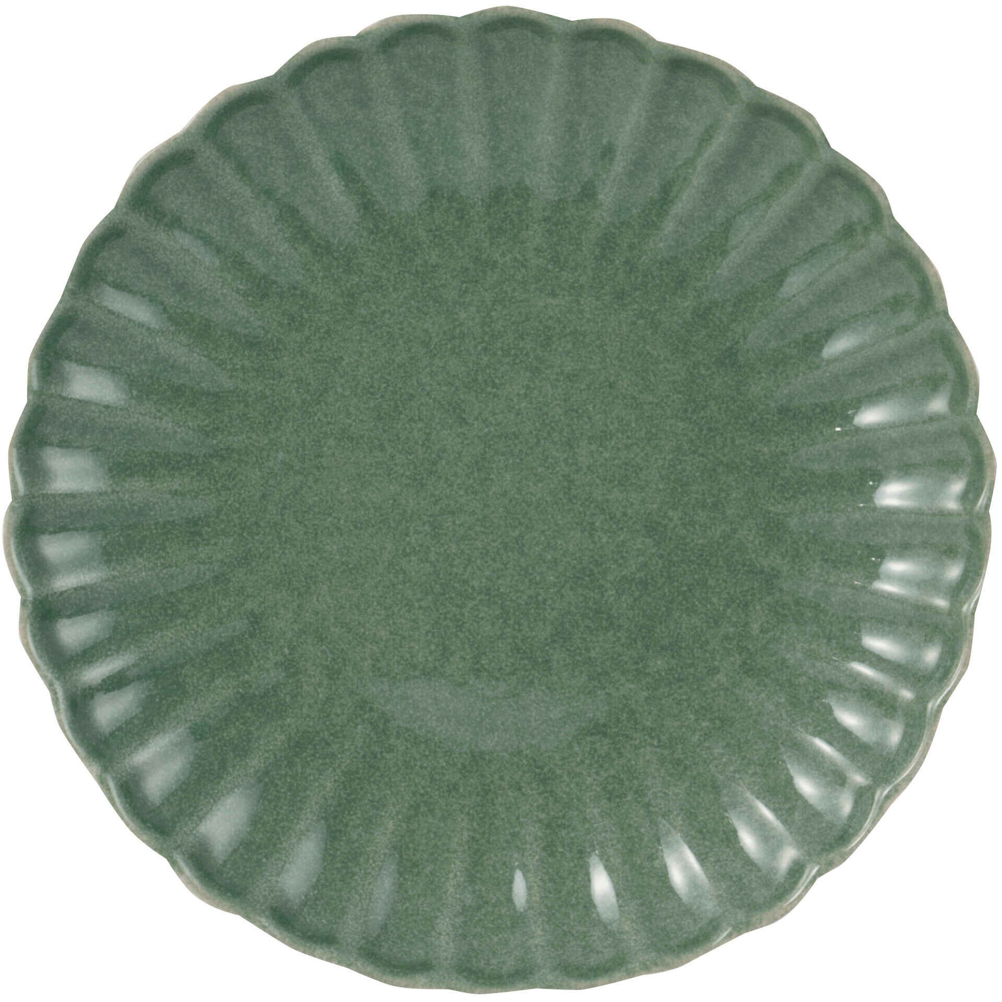 Prato Sobremesa Recortado Verde Kasa