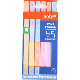 Conjunto 6 Marcadores Fluorescentes Pastel Note!