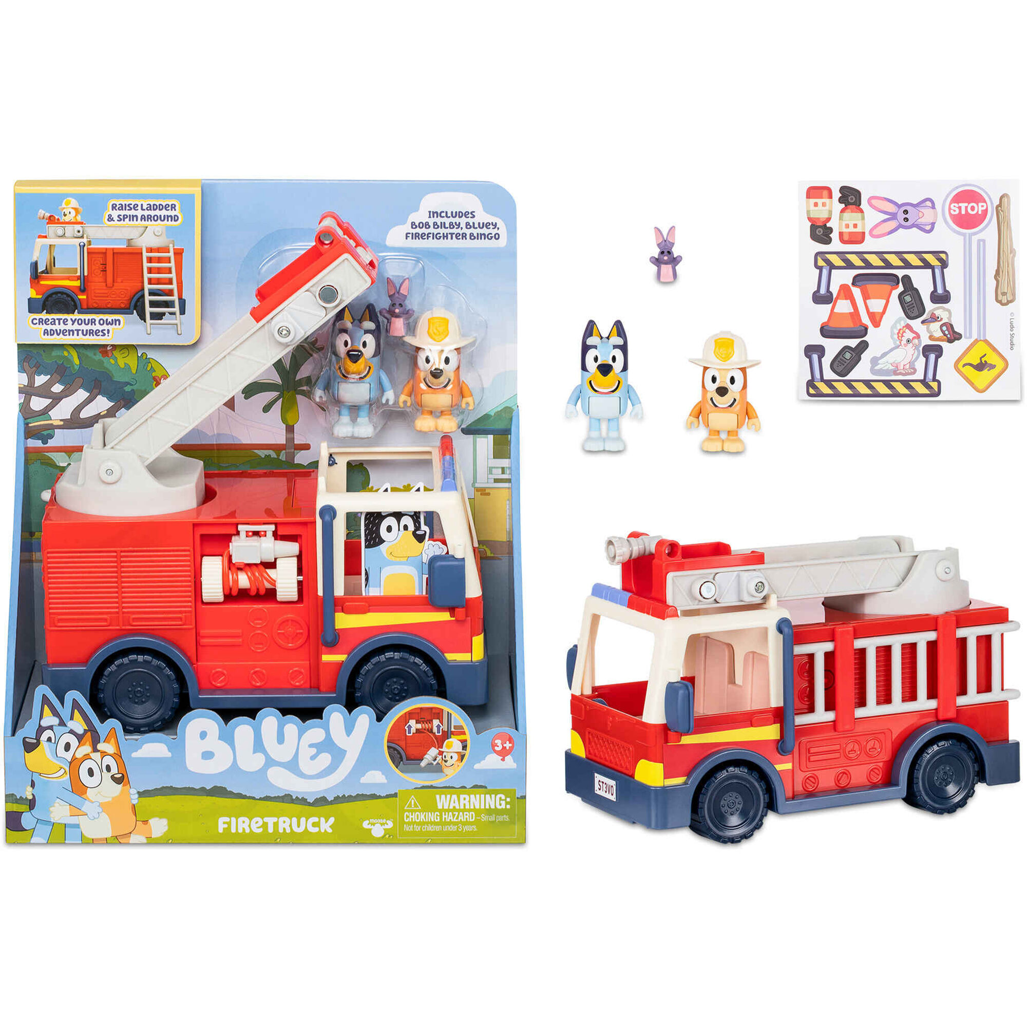 Bluey - Cami&atilde;o dos Bombeiros