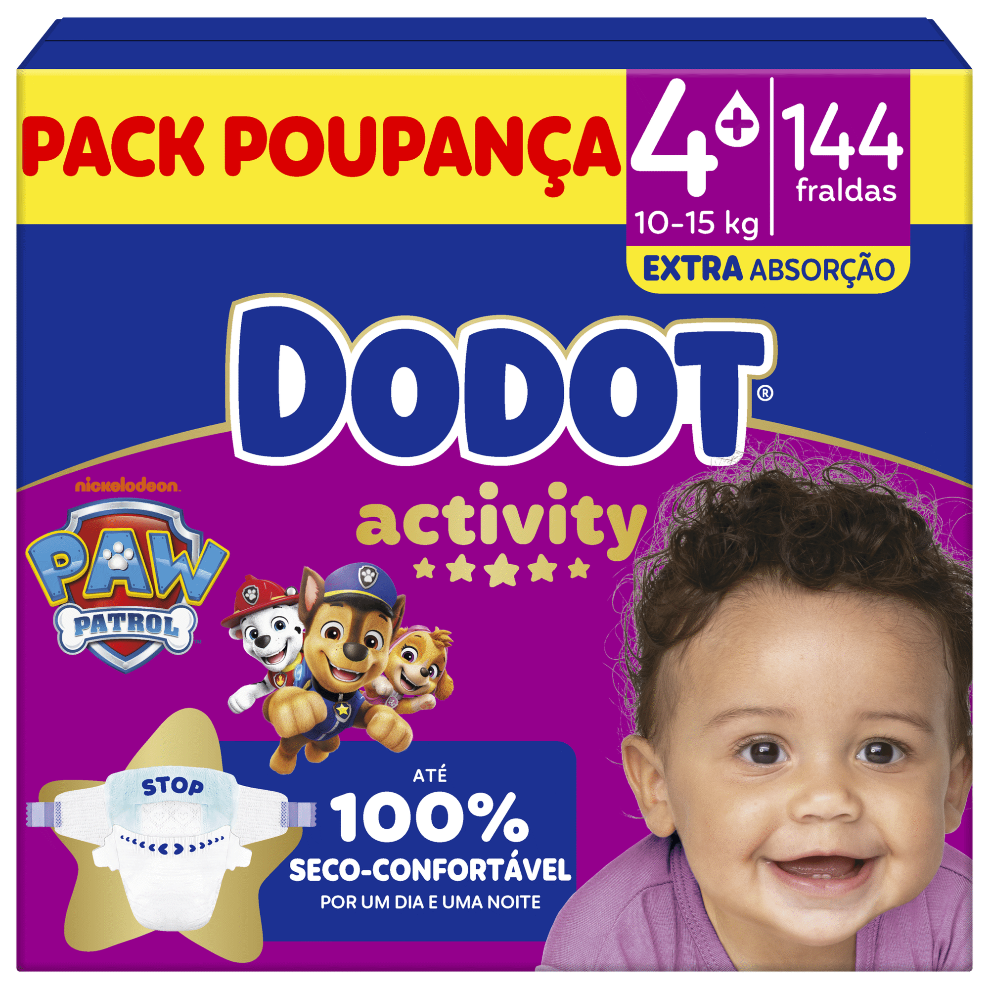 Box Fraldas Activity 10-15kg T4+ Dodot