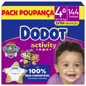 Box Fraldas Activity 10-15kg T4+ Dodot