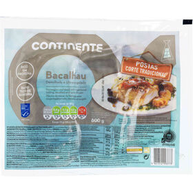 Postas Tradicionais de Bacalhau MSC Congelado Continente