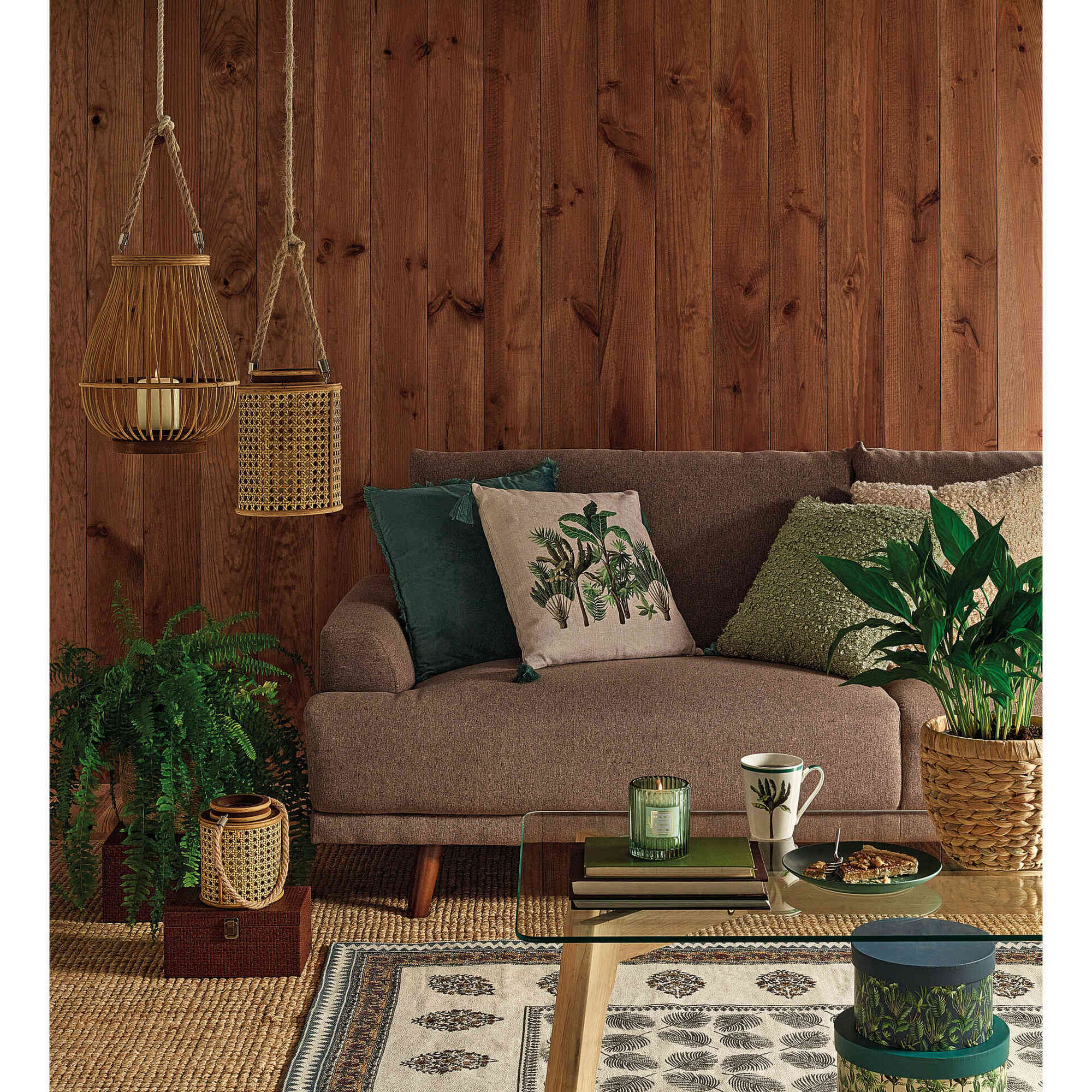 Mesa de Centro 110x60cm com Tampo em Vidro