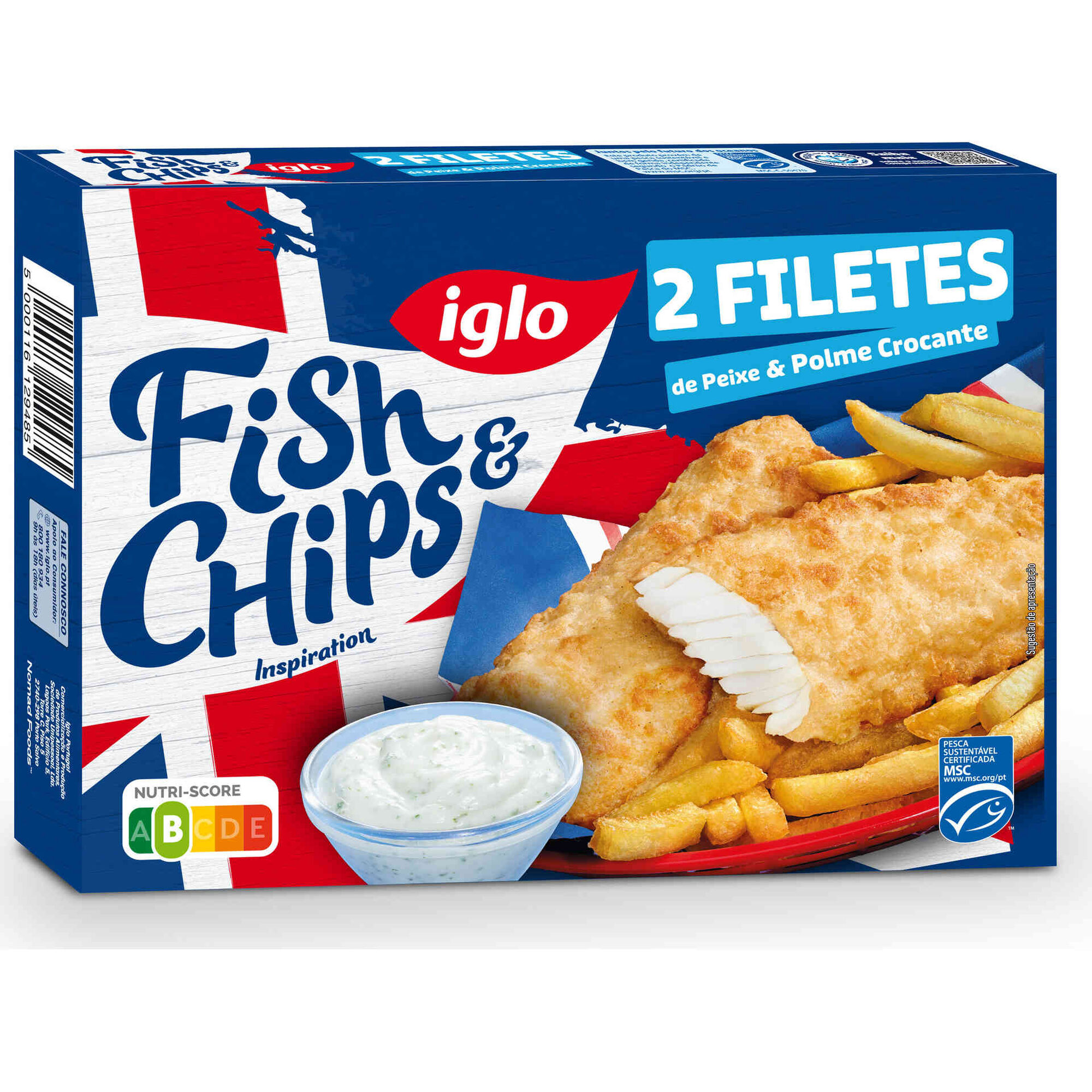 Filetes de Peixe e Polme Crocante
