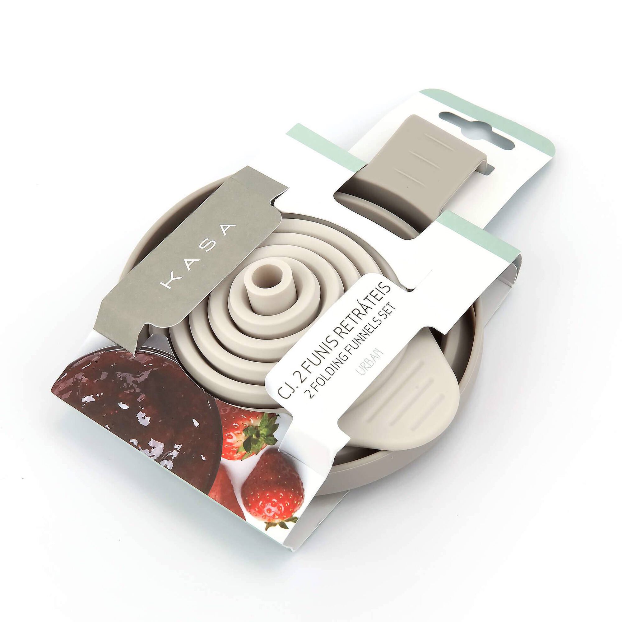 Conjunto 2 Funis Retráteis Silicone Urban