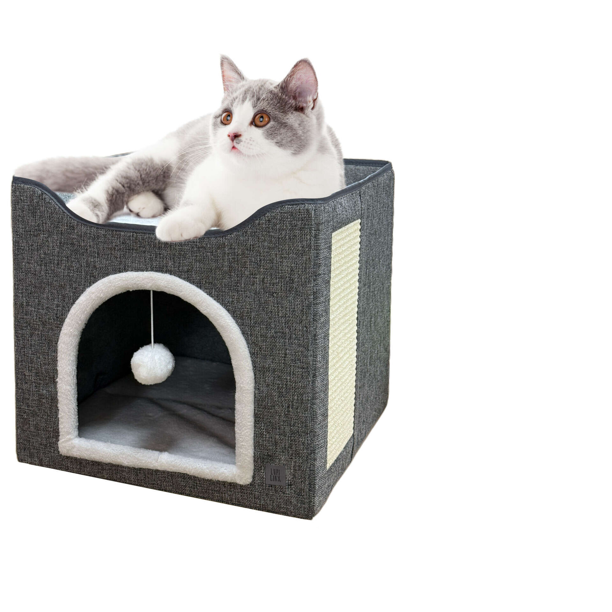 Arranhador para Gato Casa Cinza Lupi Linx