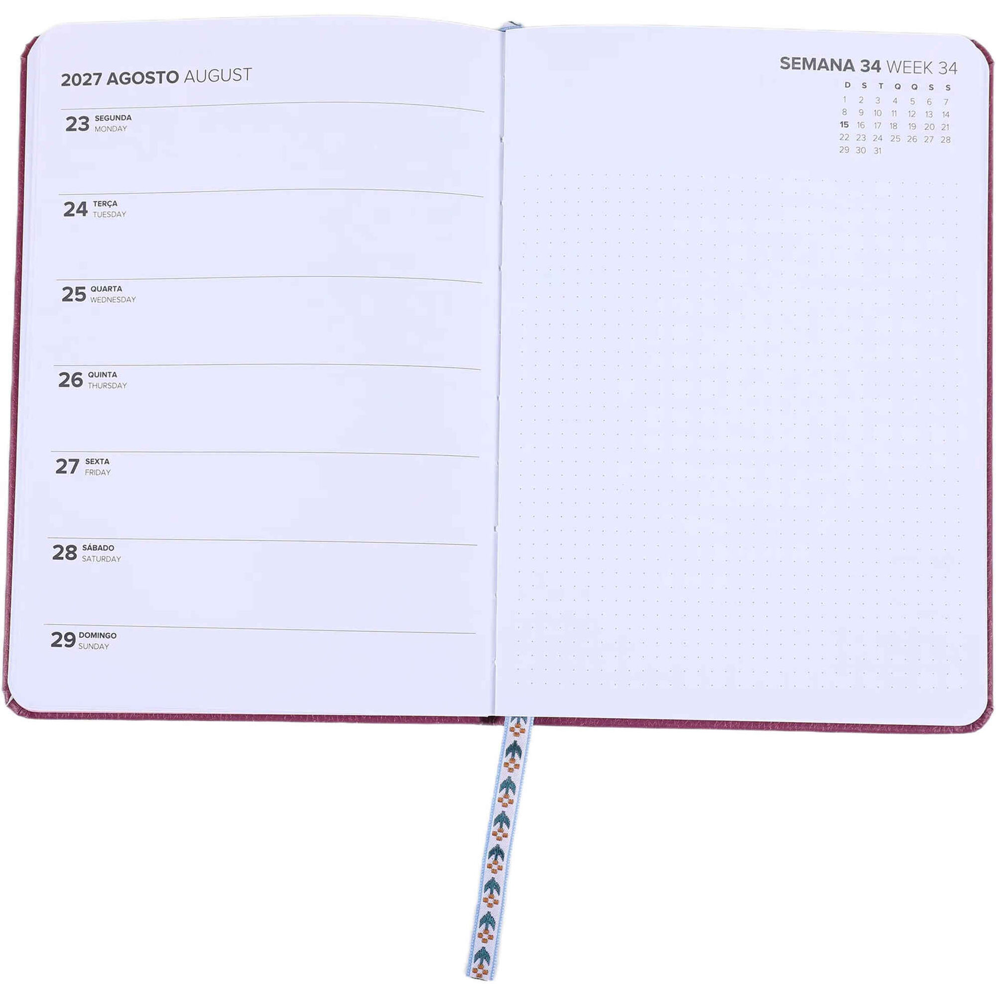 Agenda Semanal 2027 A5 Squares (v&aacute;rios modelos) Note!