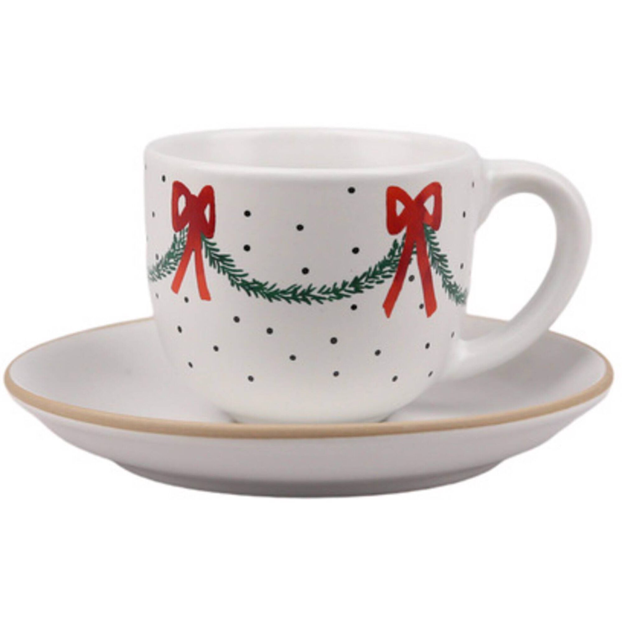 Conjunto 4 Ch&aacute;venas 100ml Natal Kasa