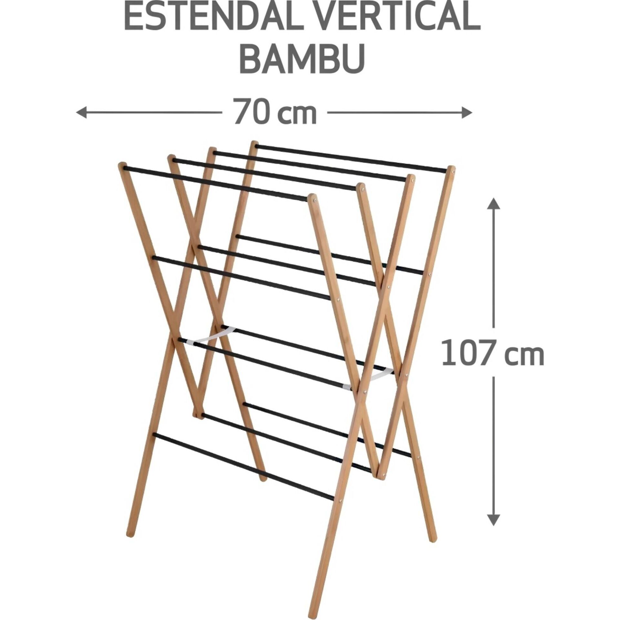 Estendal Ch&atilde;o Vertical Bambu 8m Kasa