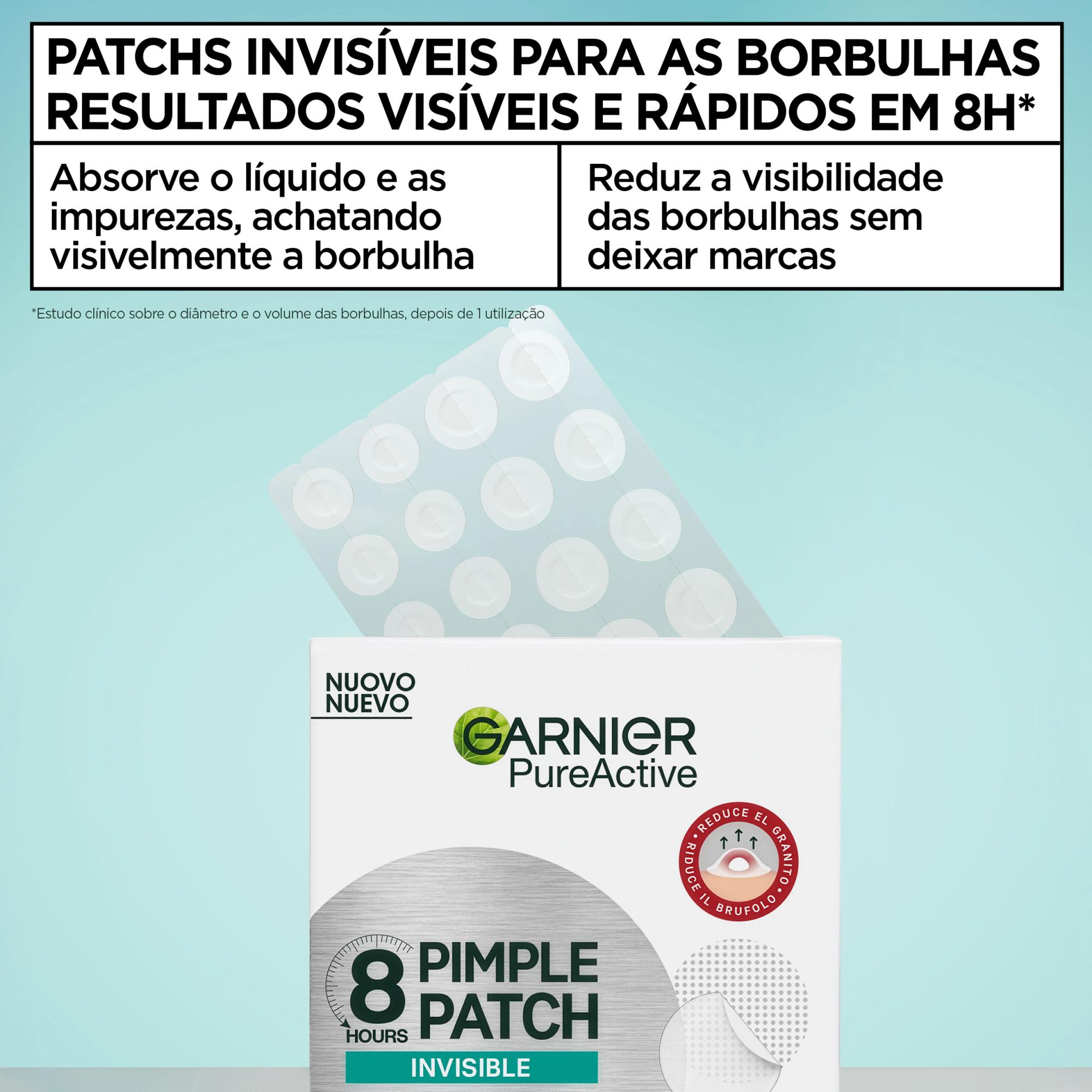 Adesivos Faciais Borbulhas Garnier Skin Active