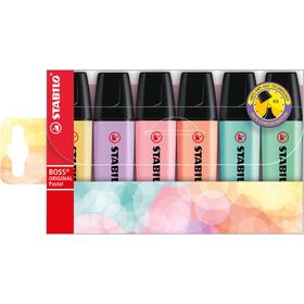 Sublinhador de Tinta Fluorescente Pastel Stabilo