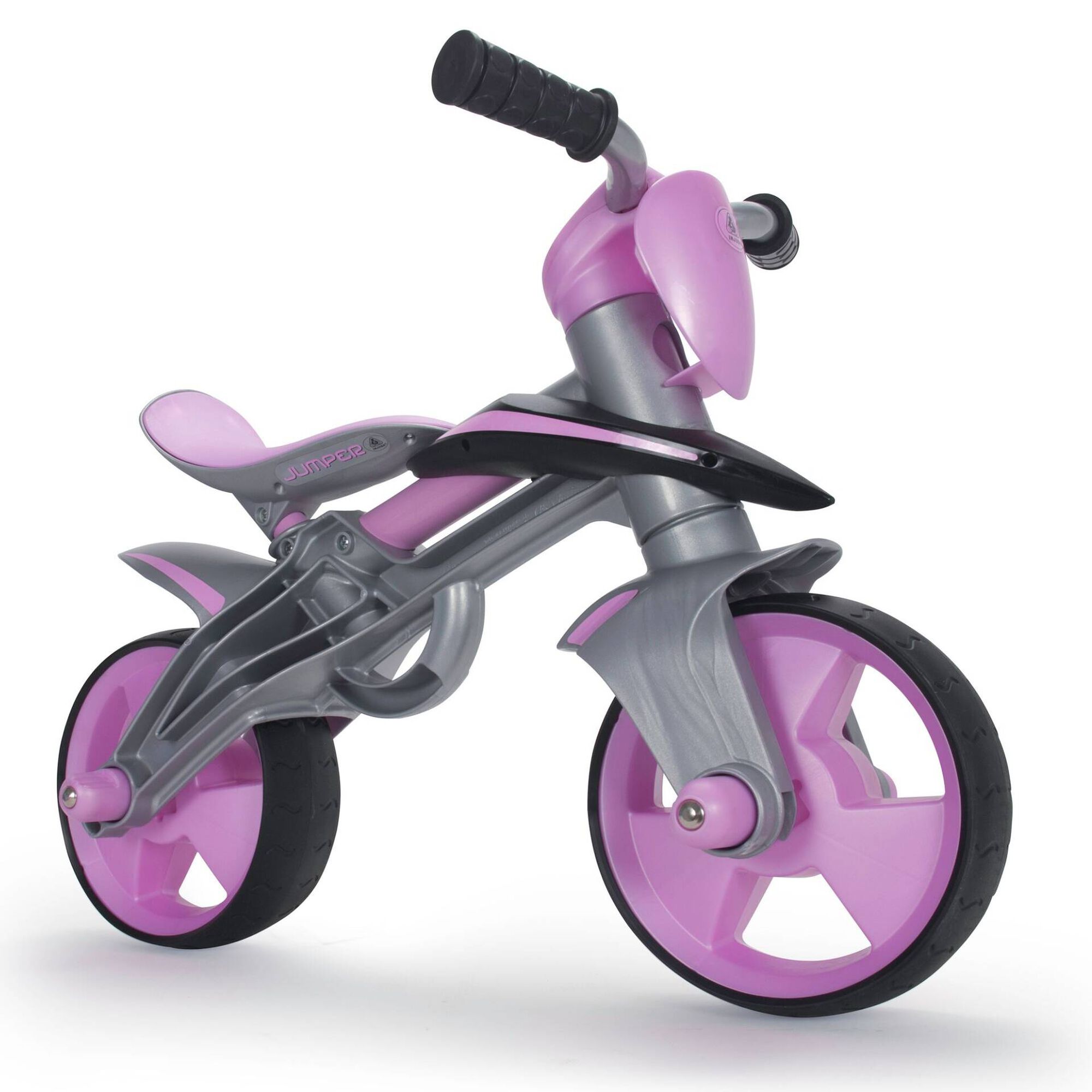 Balance Bike Jumper Rosa com Capacete Balance Bike Jumper Rosa com Capacete