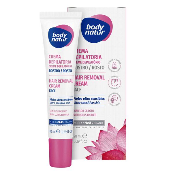 Creme Depilatório Rosto e Zonas Sensíveis Body Natur