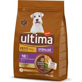 Ra&ccedil;&atilde;o para C&atilde;o Adulto Esterilizado Ra&ccedil;as Pequenas Frango Ultima