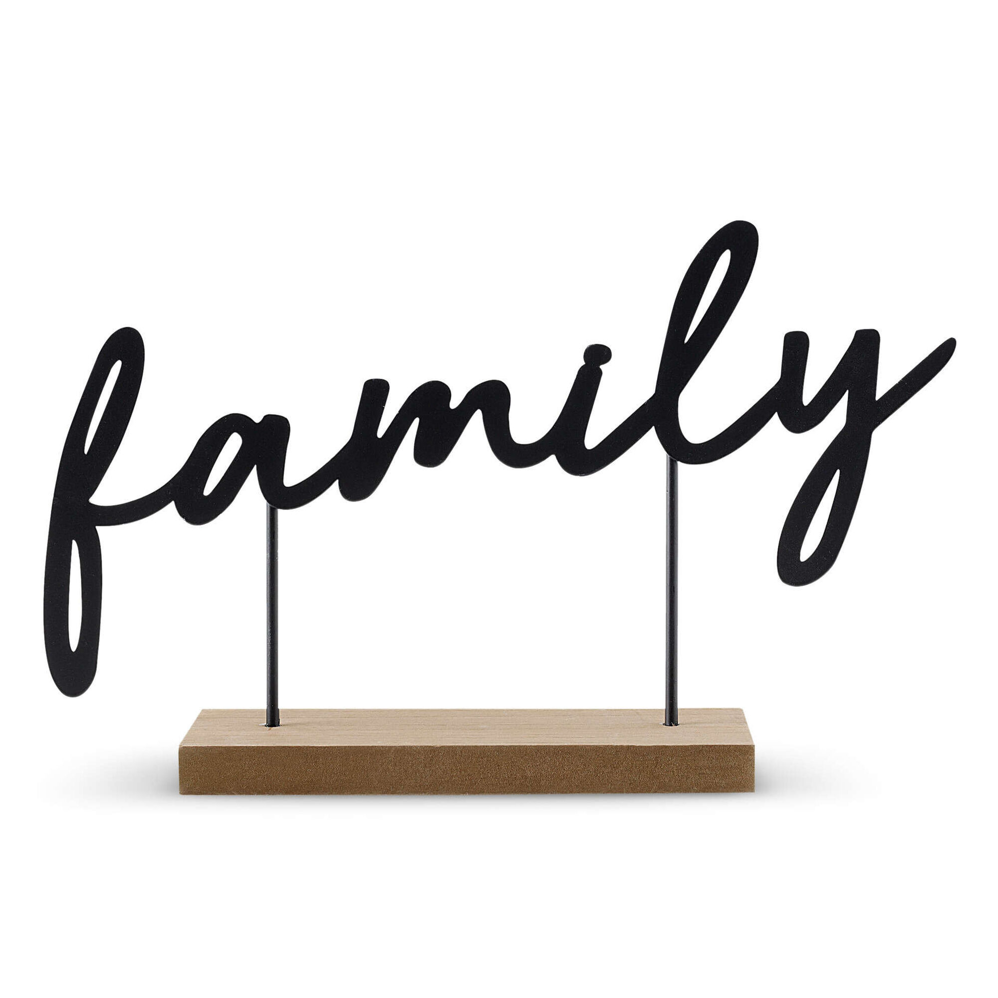 Letras Suspensas Family Madeira e Metal 21x34cm Letras Suspensas Family Madeira e Metal 21x34cm