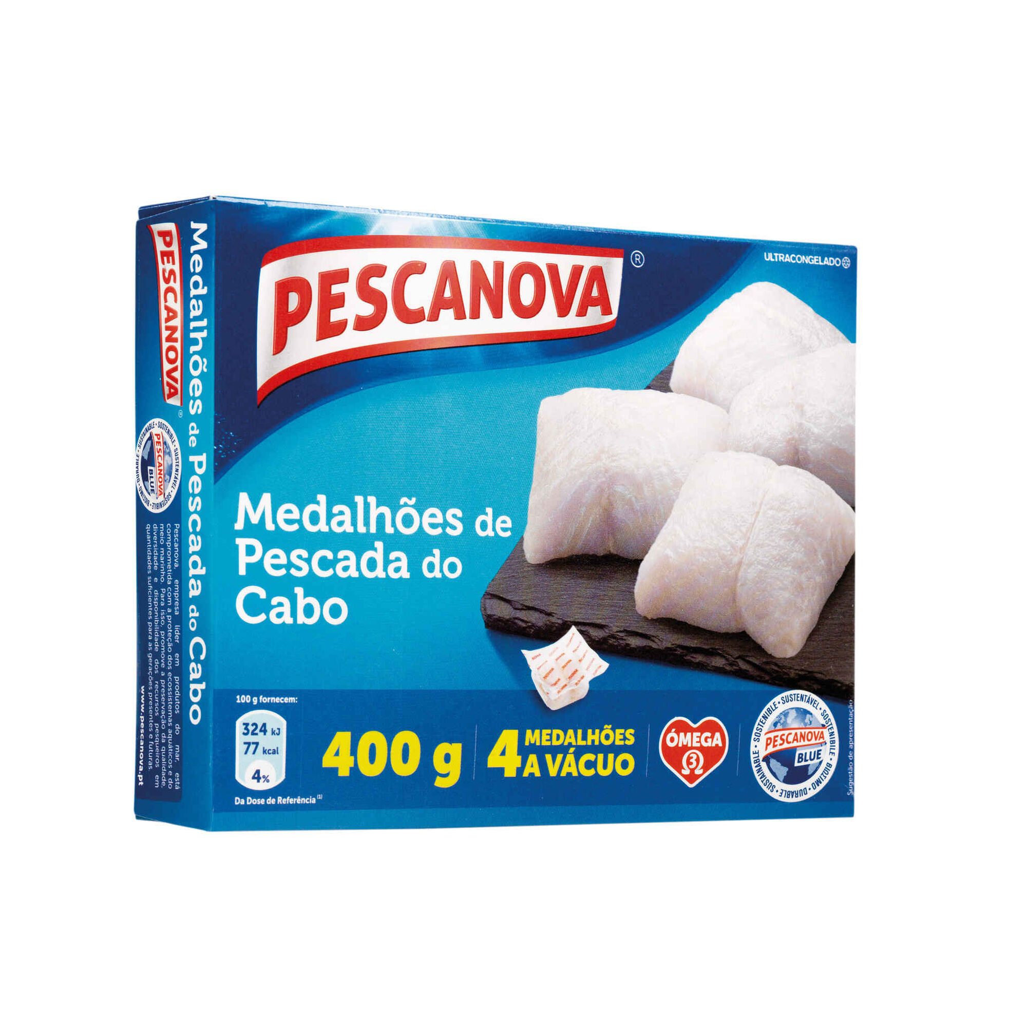 Medalh&otilde;es de Pescada sem Pele Ultracongelada Pescanova