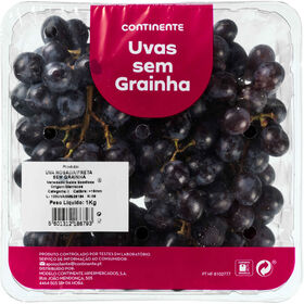 Uva Rosada ou Preta sem Grainha Continente