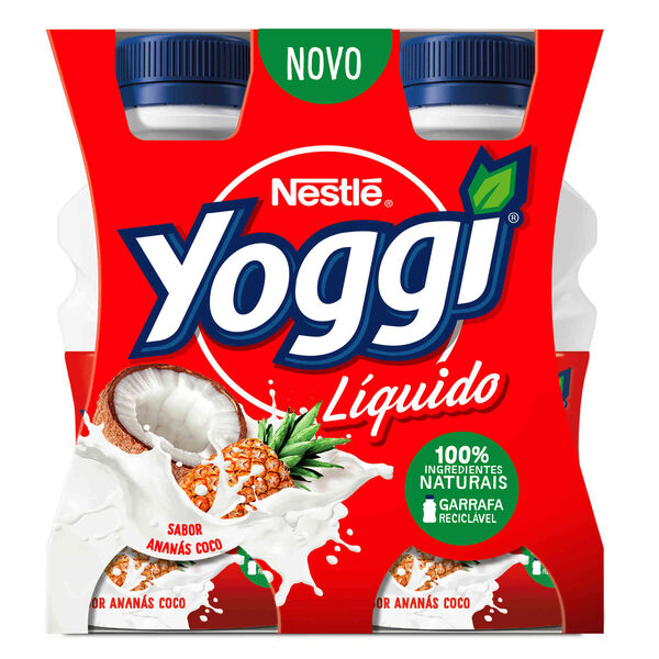 Iogurte Líquido Ananás e Coco Yoggi