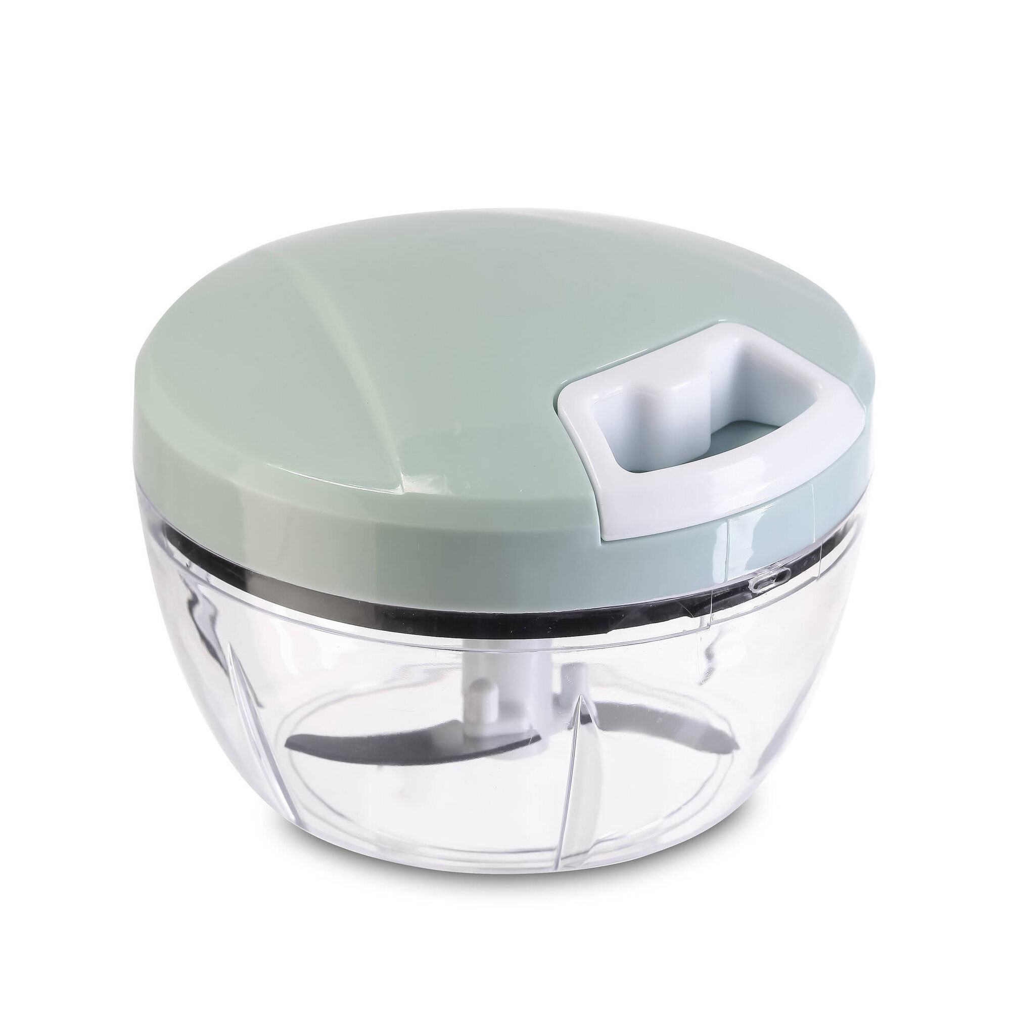 Picador Manual Azul e Branco 400ml Groove Kasa