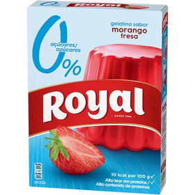 Gelatina em P&oacute; de Morango Royal