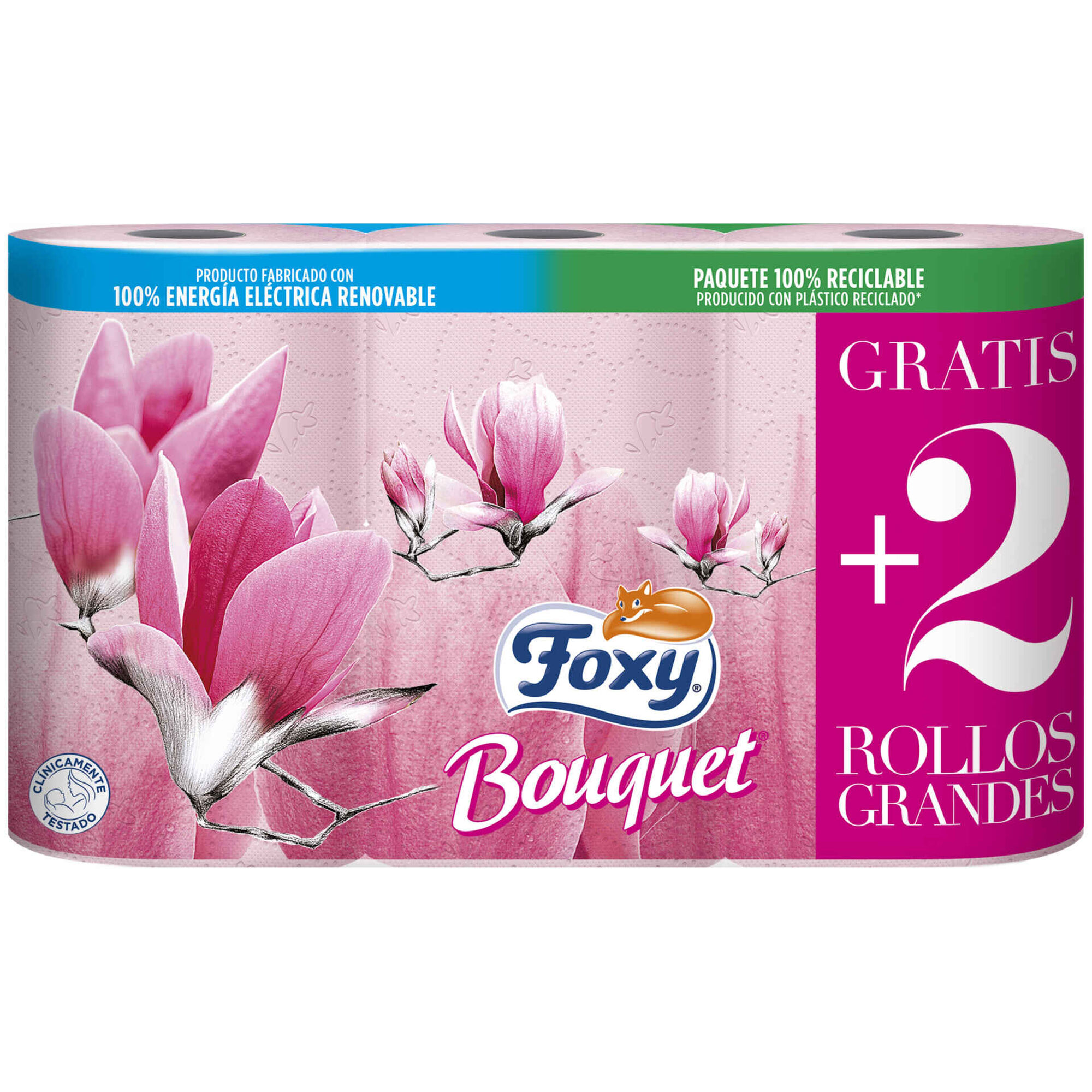 Papel Higi&eacute;nico 3 Folhas Bouquet Foxy