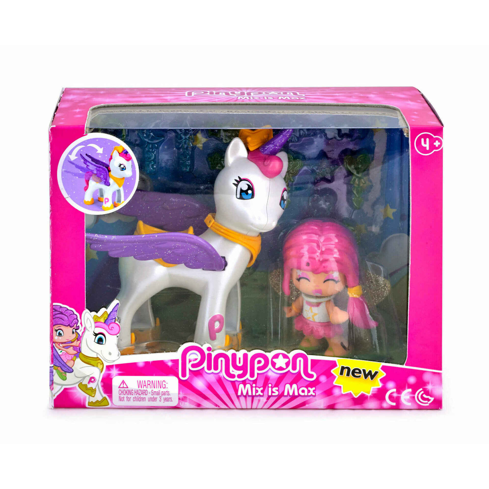 Boneca Pinypon e o seu Unicórnio Voador Boneca Pinypon e o seu Unicórnio Voador