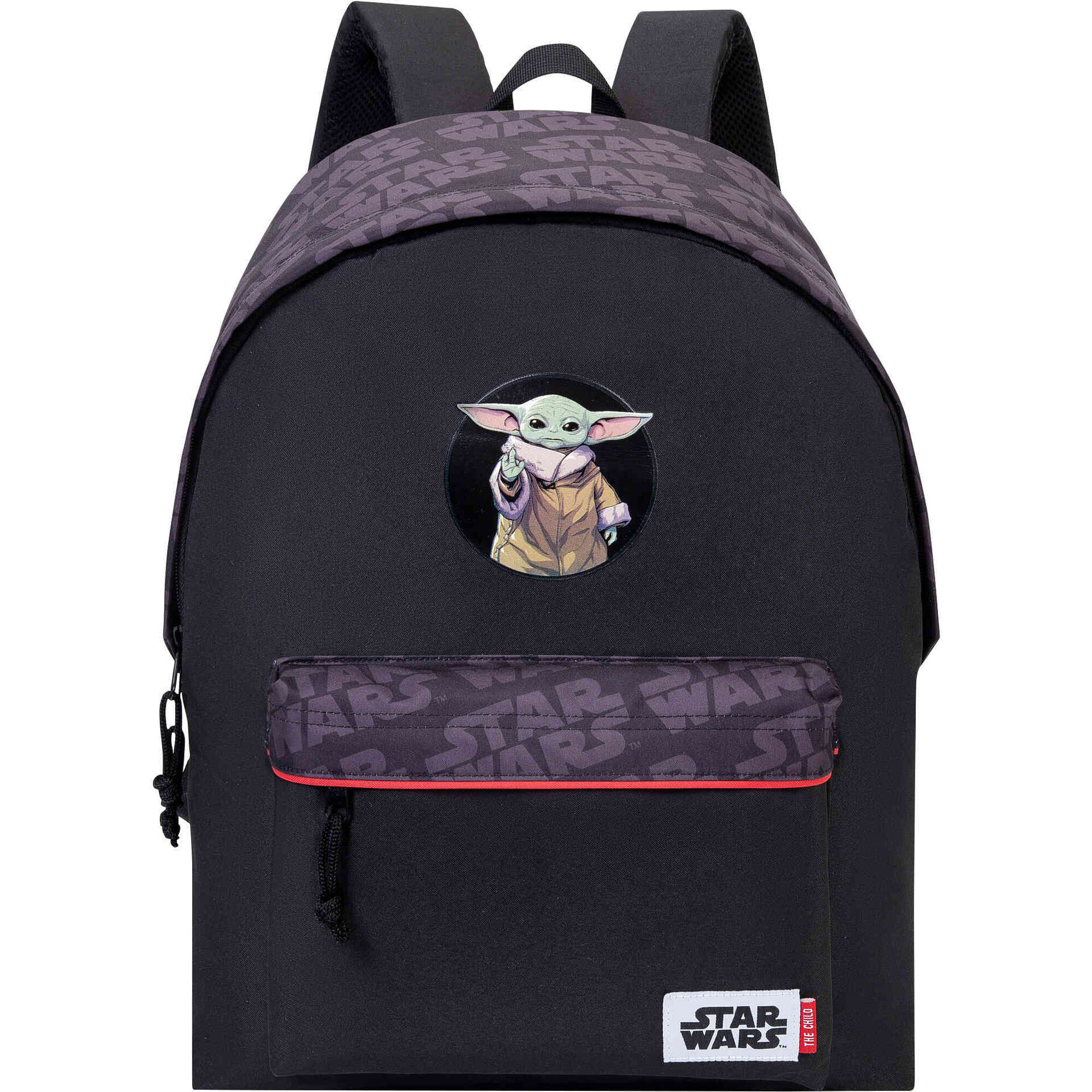 Mochila Preta e Cinza Baby Yoda