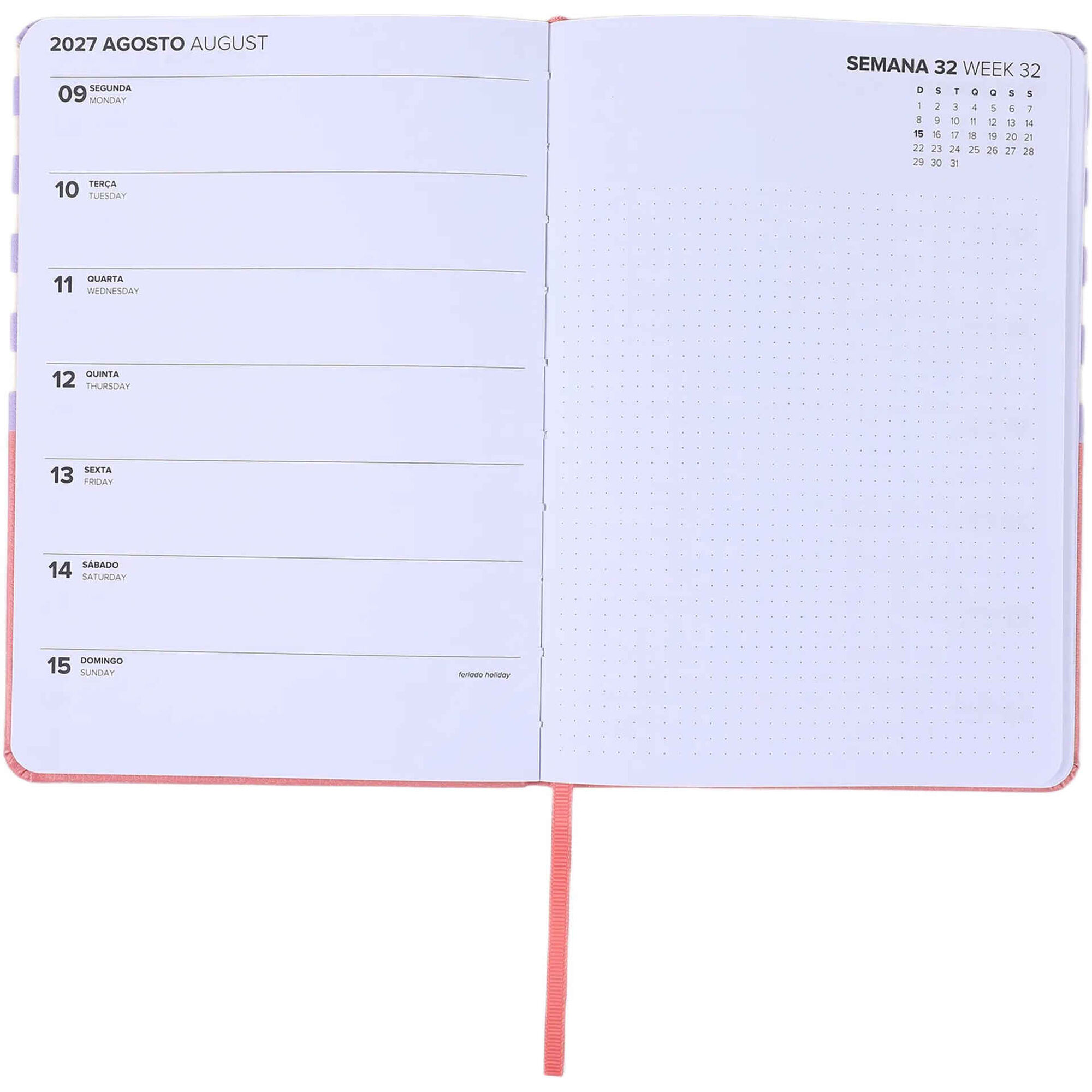 Agenda Semanal 2027 A5 Geometric (v&aacute;rias cores) Note!