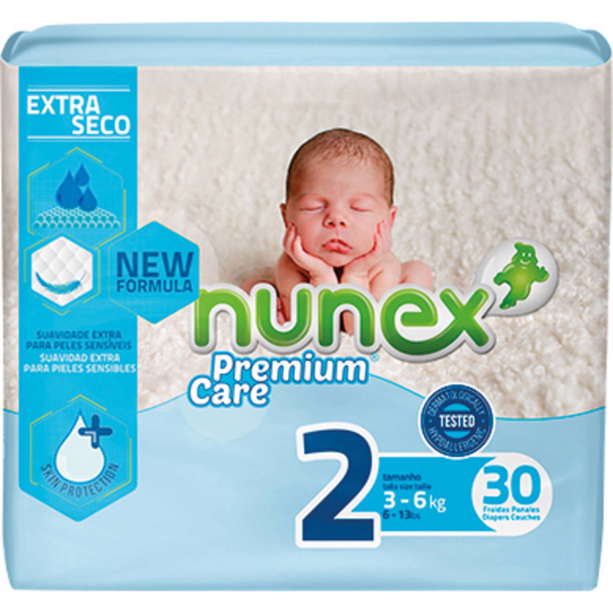 Fraldas Premium Care 3-6kg T2