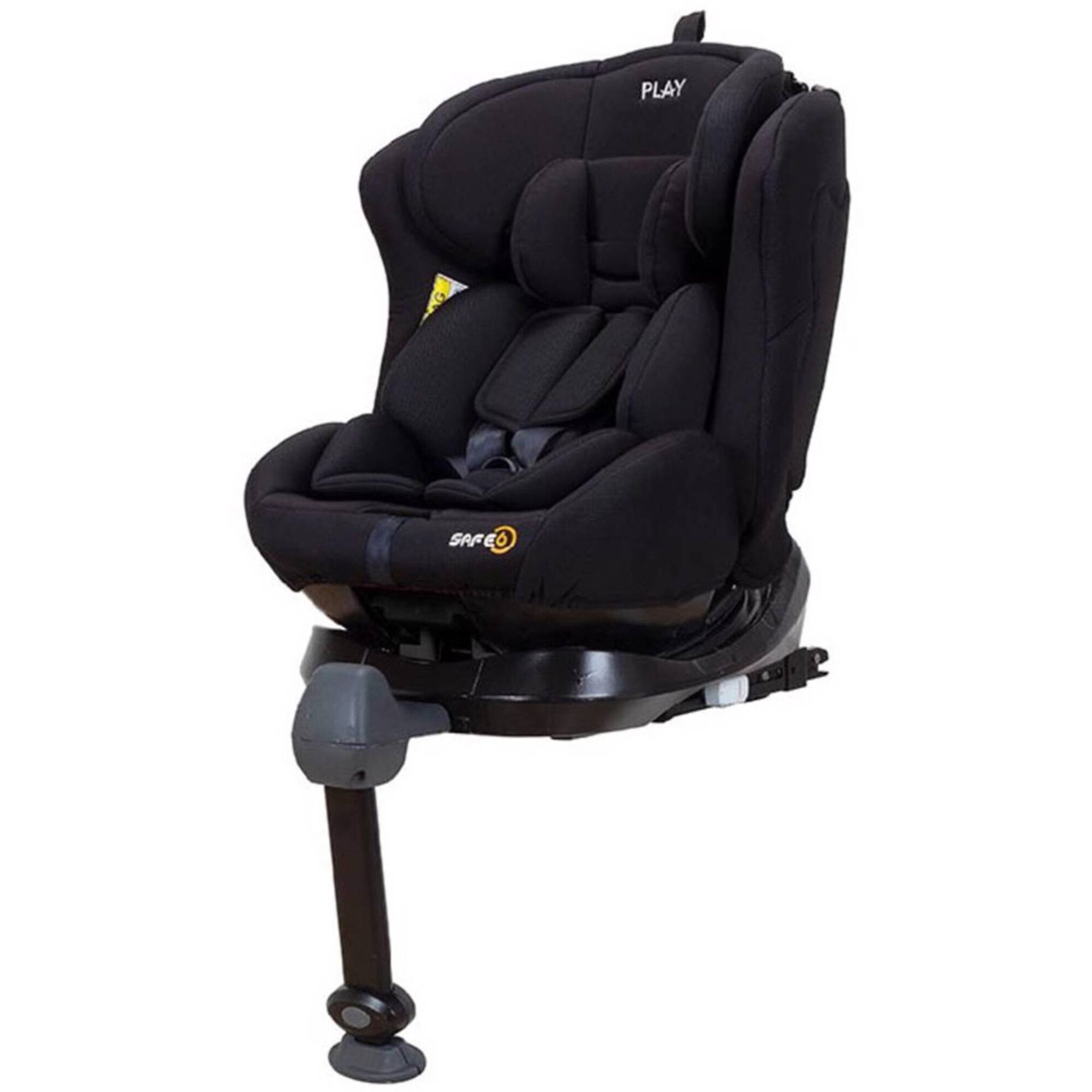 Cadeira Auto Grupo 0+/1/2/3 Isofix Rotativa 360° Preta Safe6 Cadeira Auto Grupo 0+/1/2/3 Isofix Rotativa 360° Preta Safe6