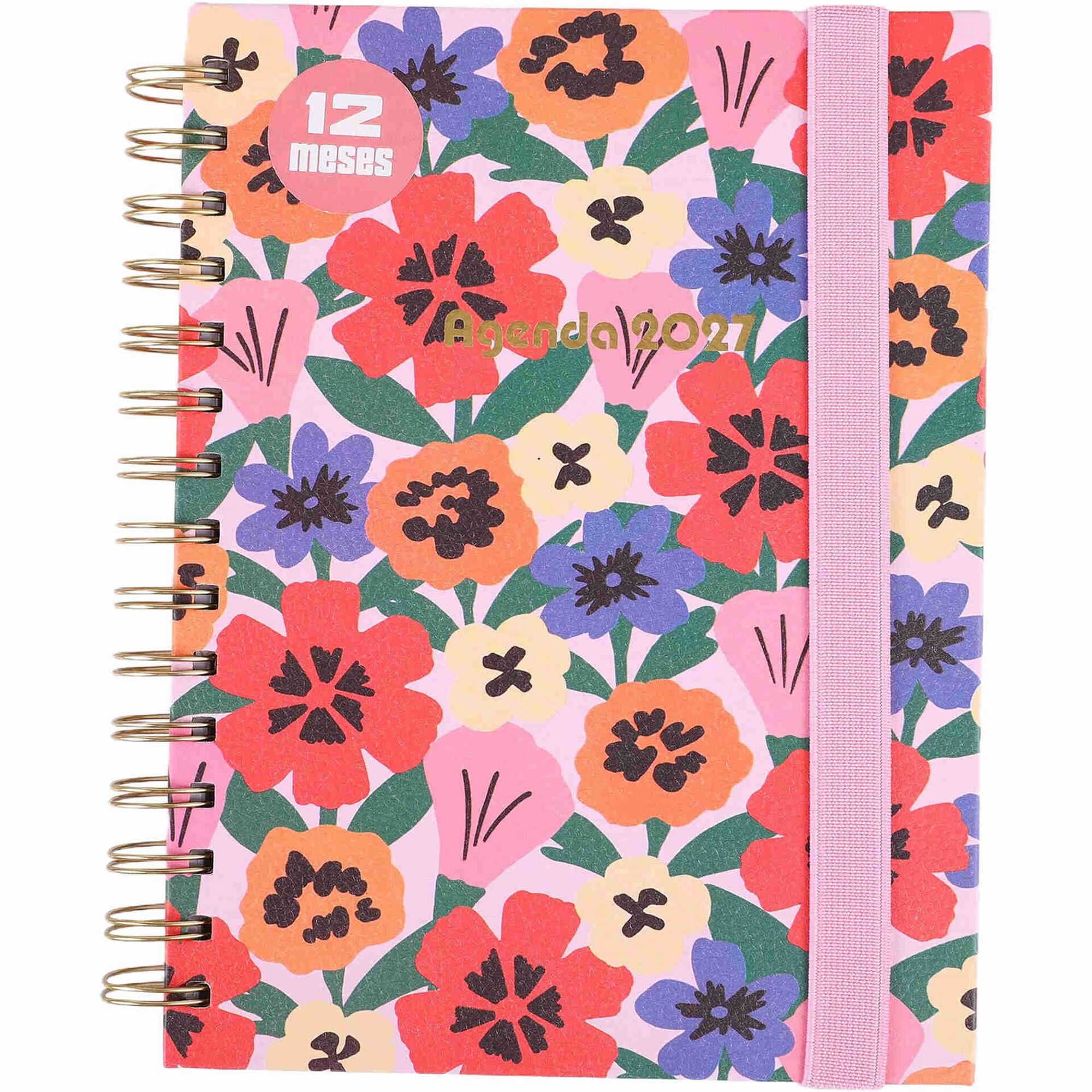 Agenda Semanal 2027 A5 Flowers (v&aacute;rias cores) Note!