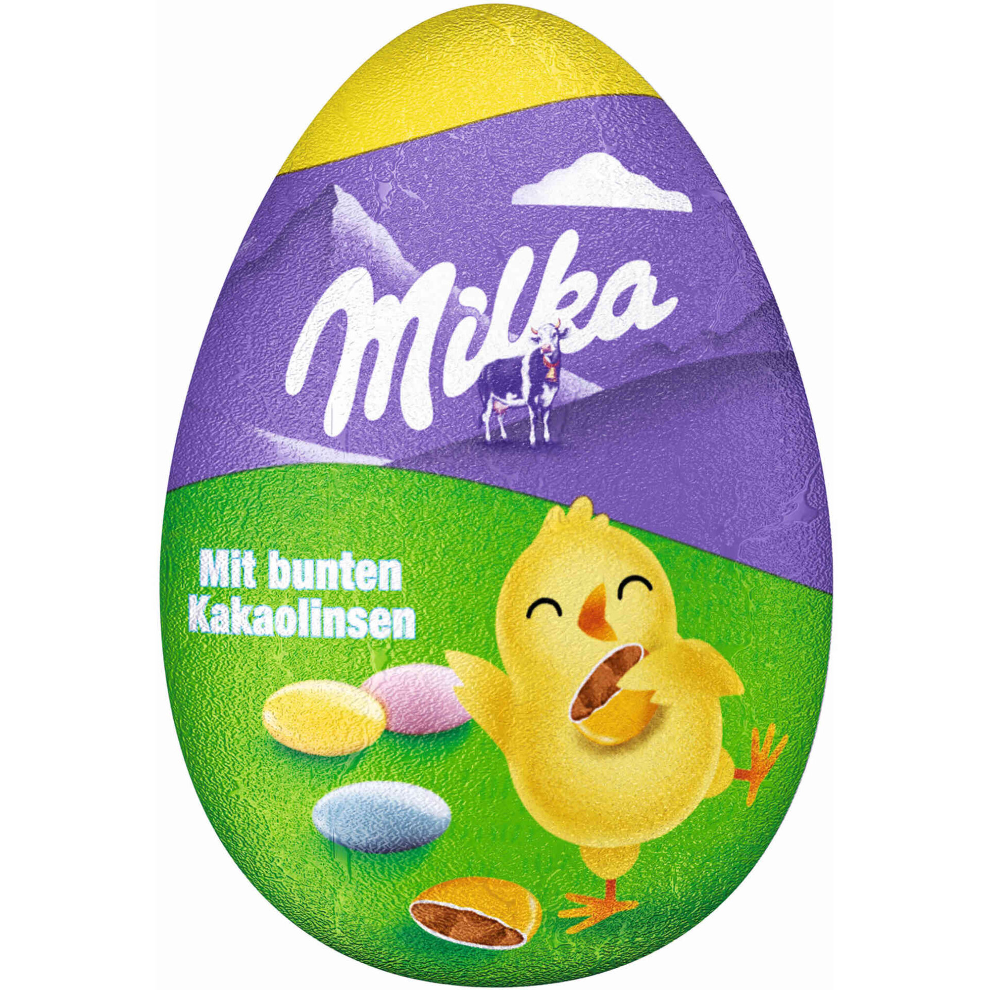 Ovo Chocolate de Leite com Drageias Milka