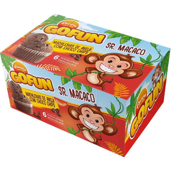 Madalenas de Avelã com Pepitas de Chocolate Aurora