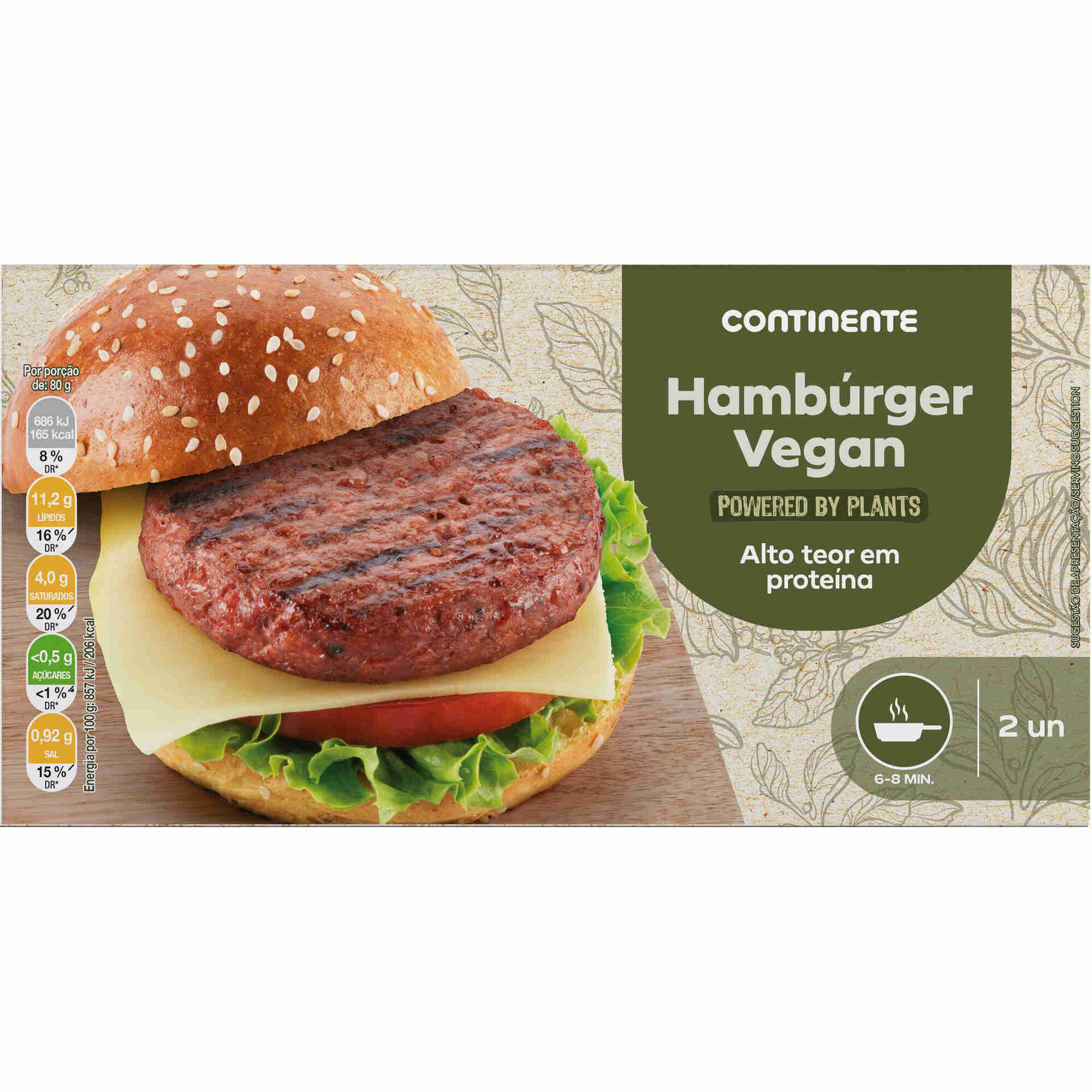 Hamb&uacute;rguer Powered By Plants Continente
