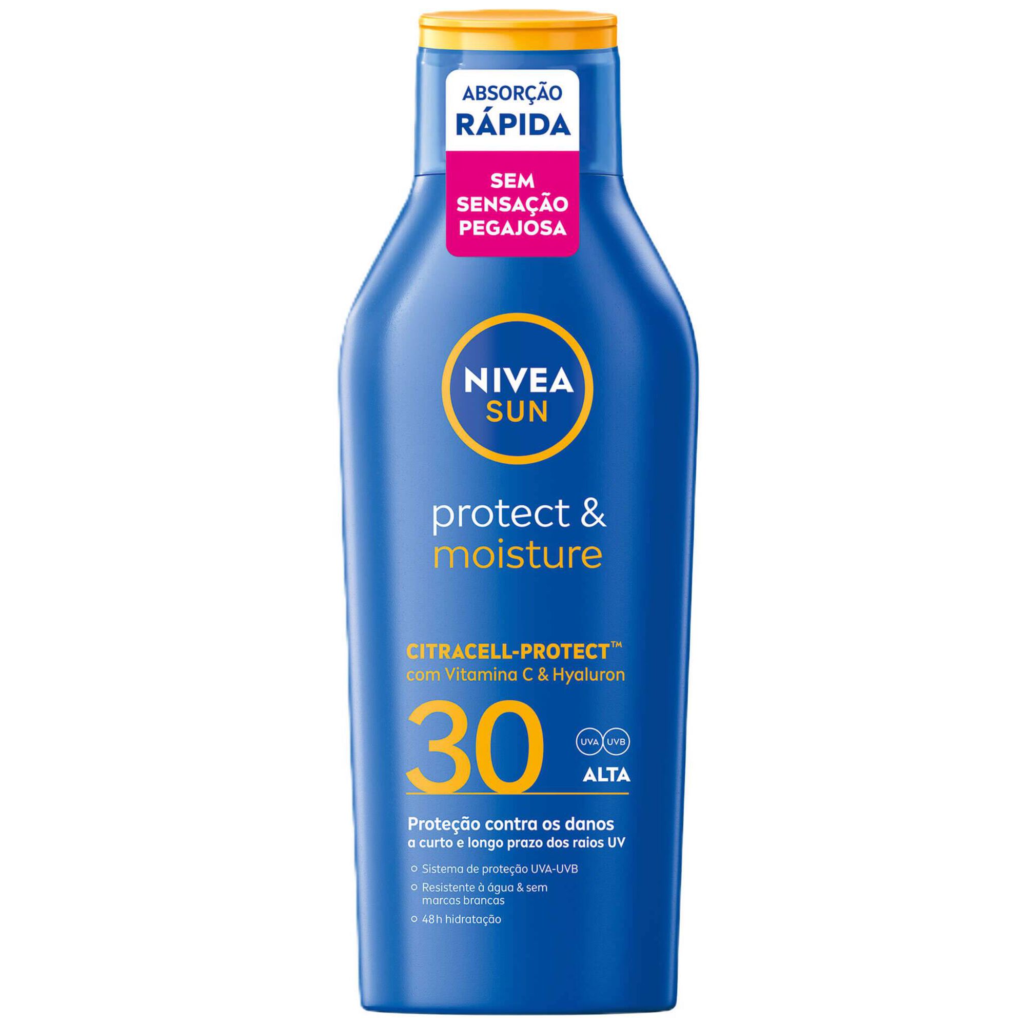 Protetor Solar Lo&ccedil;&atilde;o Protect & Moisture FPS 30 Nivea Sun