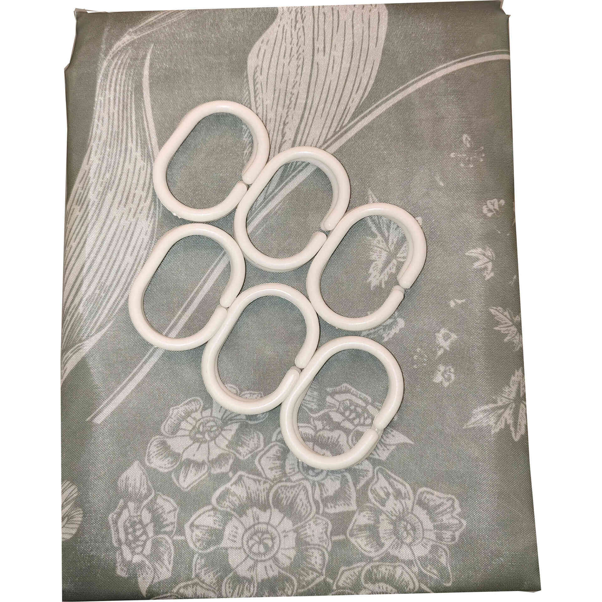 Cortina de Banho Poliéster 200x180cm Verde