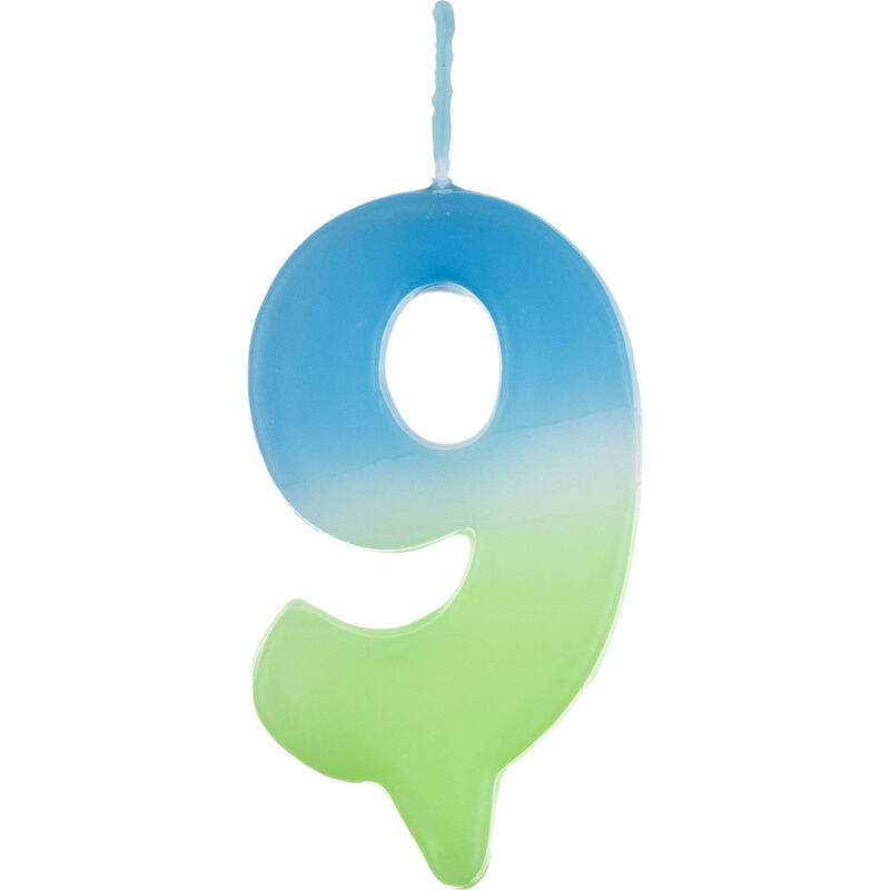 Vela Nº9 Azul e Verde Kasa